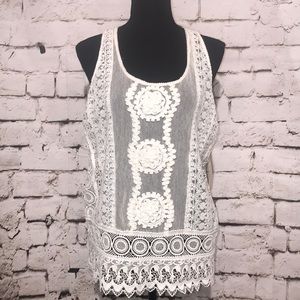 🆕Nicole Miller Artelier Boho Tank, Size S